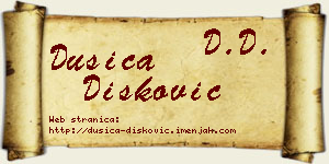 Dušica Dišković vizit kartica